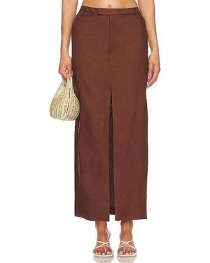 Bardot X Revolve Sita Maxi Skirt - Brown