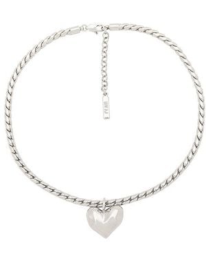 Luv Aj Statement-Halskette The Molten Heart - Weiß