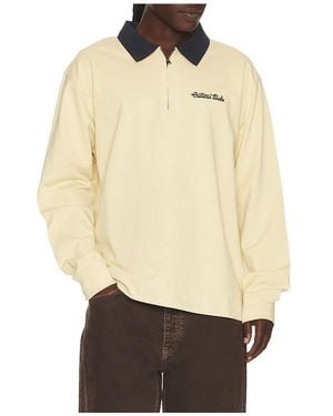 Critical Slide Sun Cured 1/4 Zip Rugby - Natural