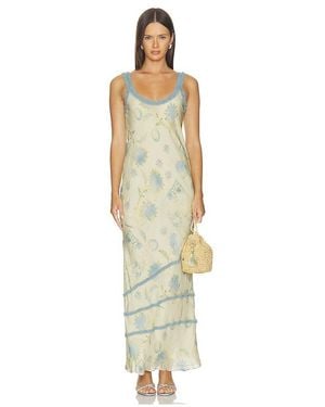 SIR. Cecile Ruffle Slip Dress - White