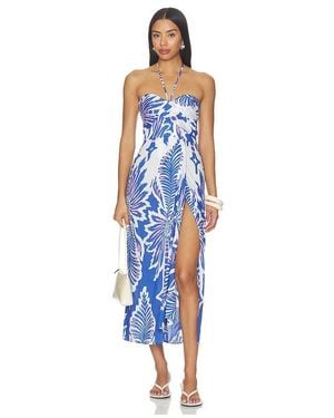 Poupette Langes Kleid Collina - Blau
