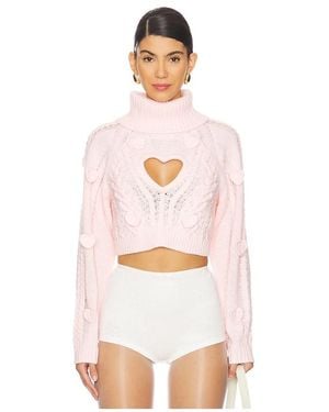 For Love & Lemons Strick Rebecca - Weiß