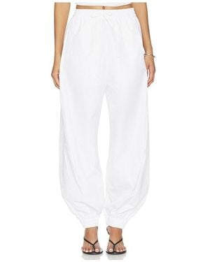 Rohe Volume Crushed Cotton Trousers - White
