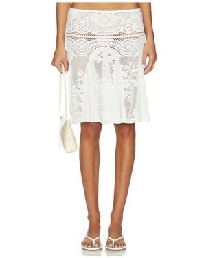 With Jean Grace Skirt - White
