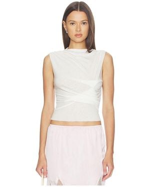 With Jean Adelaide Top - White