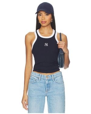 Terez X Revolve Yankees Scoop Armhole Rib Tank Top - Blue