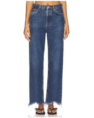 Agolde 90S Mid Rise Loose Fit Jeans - Blue