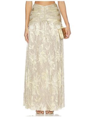 PATBO Falda Skirt En Color Oro Metálico Talla (También En 4, 8) - Neutro
