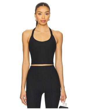 Beyond Yoga Spacedye On The Up Cropped Tank Top - Black