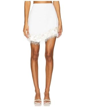 AMUR Nells Shell Beaded Skirt - White