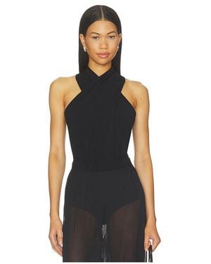 Jonathan Simkhai Juno Halter Bodysuit - Black