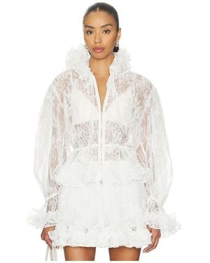 AKNVAS Elisa Lace Jacket - White