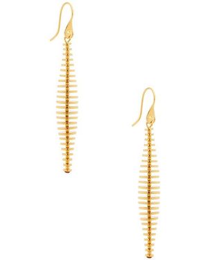 Eddie Borgo Pendientes Largos Discus En Color Oro Metálico Talla - Multicolor