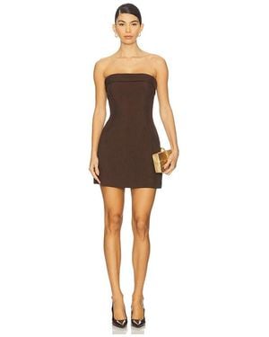 Runaway the Label Zarla Mini Dress - Brown