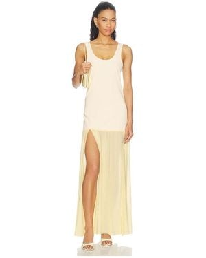 OW Collection Vestido Lyanna Maxi En Color Amarillo Talla (También En M) - Neutro