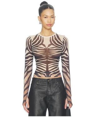 AFRM Kaylee Top En Color Multi Talla (También En 2X, L, M, S, Xl, Xs, Xxl, Xxs) - Negro