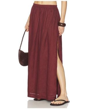 Mikoh Swimwear Falda Maxi Ciel En Color Marrón Talla (También En 2/M, 3/L) - Rojo