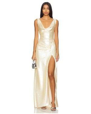 AKNVAS Sequined Proserpina Gown - Natural