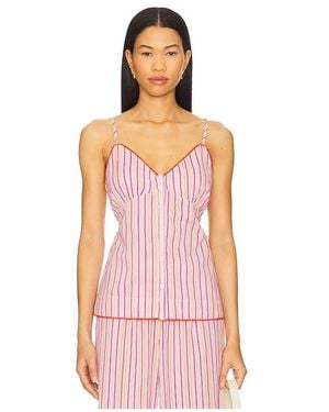 Damson Madder Cosima Strappy Cami Top - Pink