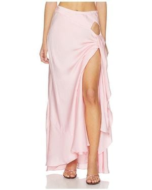 Bardot X Revolve Solene Cut Out Maxi Skirt - Pink