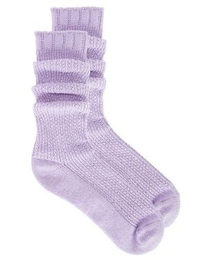 Free People Staple Slouch Socks - Purple
