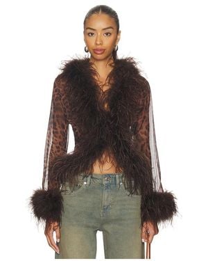 bubish Bluse Gigi Sheer Feather - Mehrfarbig
