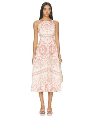 MISA Los Angles Amity Midi Dress - Multicolor