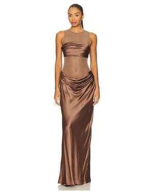 Nbd Fiza Maxi Dress - Brown