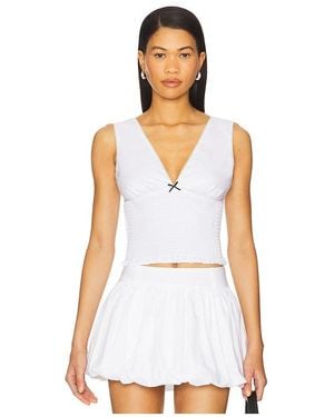 Nia Bleu Top - White