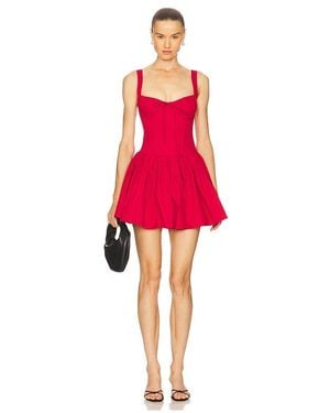 For Love & Lemons Helena Bustier Mini Dress - Red