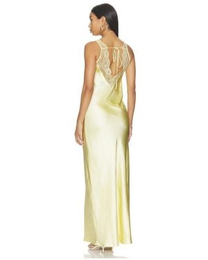 4th & Reckless Penelope Satin Maxi Dress - Metallic