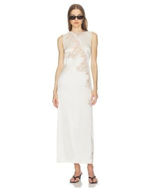 SRG Briar Silk Maxi Dress - White