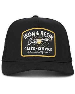 Iron & Resin Sales And Service Hat - Black