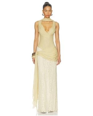 De La Vali Rosa Maxi Dress - Natural
