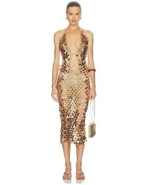 superdown Declan Crochet Midi Dress - Natural