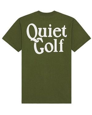 Quiet Golf Shirt Heritage Stack - Grün