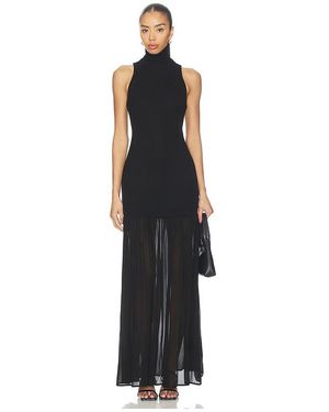 Enza Costa Neckholder-Kleid Mit Rollkragen Airy - Schwarz