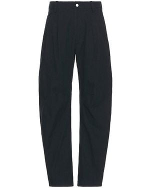 AFTER PRAY Curved Two Tuck パンツ - ブルー