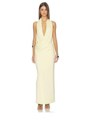 Misha The Cabana Cupro Dress - White