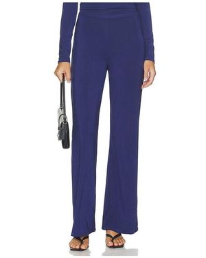 The Line By K Everyday Jersey Draped Pant - Blue
