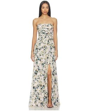 Cinq À Sept Trailing Iris Magy Gown - White