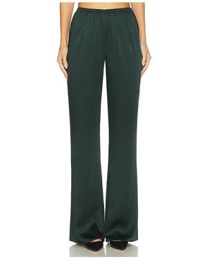 SER.O.YA Viva Satin Trousers - Green