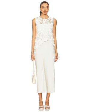 Astr Martina Jumper Dress - White