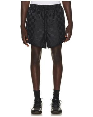 Fear Of God Chequered Gym Short - Black