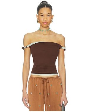 SIR. Elia Off Shoulder Twist Top - Multicolor