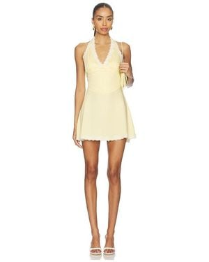 Frankie's Bikinis Audrey Satin Dress - Natural