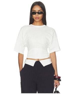 WeWoreWhat Cinched T-Shirt - White