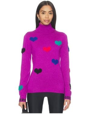 Goldbergh Bacio Long Sleeve Knit Sweater - Purple