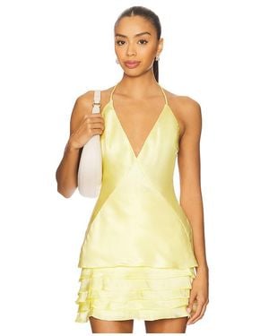 Bardot Top Sin Mangas Yve En Color Amarillo Talla (También En 12)