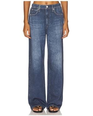 Rag & Bone Rb Miramar Terry Wide Leg Jeans - Blue